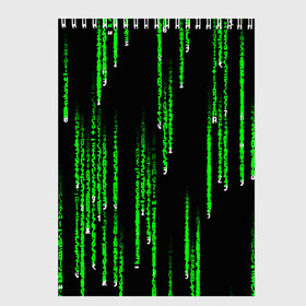 Скетчбук с принтом МАТРИЦА , 100% бумага
 | 48 листов, плотность листов — 100 г/м2, плотность картонной обложки — 250 г/м2. Листы скреплены сверху удобной пружинной спиралью | agent smith | hugo weaving | keanu reeves | the matrix | киану ривз | код | матрица | матрица 4 | нео | цифры