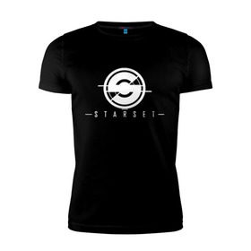 Мужская футболка премиум с принтом Starset Logo , 92% хлопок, 8% лайкра | приталенный силуэт, круглый вырез ворота, длина до линии бедра, короткий рукав | logo | rock | starset | лого | рок | старсет