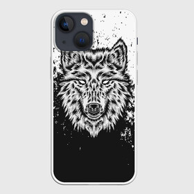 Чехол для iPhone 13 mini с принтом Волк ,  |  | animal | wolf | волк | животные | звери | хищник