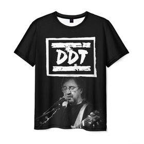 Мужская футболка 3D с принтом ДДТ , 100% полиэфир | прямой крой, круглый вырез горловины, длина до линии бедер | ddt | rock | ддт | рок | русский рок | юрий шевчук