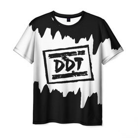 Мужская футболка 3D с принтом ДДТ , 100% полиэфир | прямой крой, круглый вырез горловины, длина до линии бедер | Тематика изображения на принте: ddt | rock | ддт | рок | русский рок | юрий шевчук