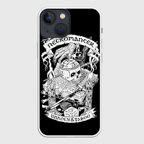 Чехол для iPhone 13 mini с принтом Necromancer ,  |  | dd | dungeon  dragons | dungeon and dragons | данжен энд дрэгонс | днд | игра | настольная игра | подземелья и драконы