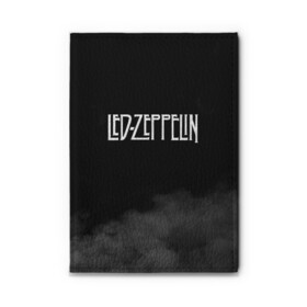 Обложка для автодокументов с принтом Led Zeppelin , натуральная кожа |  размер 19,9*13 см; внутри 4 больших “конверта” для документов и один маленький отдел — туда идеально встанут права | led zeppelin | лед зеппелин