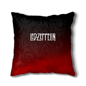 Подушка 3D с принтом Led Zeppelin , наволочка – 100% полиэстер, наполнитель – холлофайбер (легкий наполнитель, не вызывает аллергию). | состоит из подушки и наволочки. Наволочка на молнии, легко снимается для стирки | led zeppelin | лед зеппелин