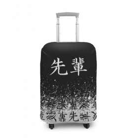 Чехол для чемодана 3D с принтом SENPAI (JAPAN 06) , 86% полиэфир, 14% спандекс | двустороннее нанесение принта, прорези для ручек и колес | ahegao | anime | japan | manga | sempai | senpai | аниме | ахегао | лицо | манга | семпай | сенпай | япония