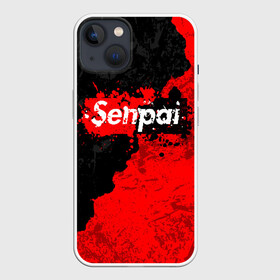 Чехол для iPhone 13 с принтом SENPAI ,  |  | ahegao | anime | senpai | аниме | ахегао. | ахэгао | семпай | сенпаи