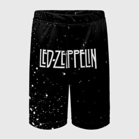 Детские спортивные шорты 3D с принтом Led Zeppelin ,  100% полиэстер
 | пояс оформлен широкой мягкой резинкой, ткань тянется
 | 