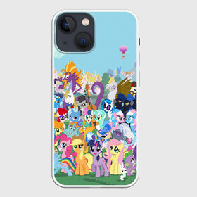 Чехол для iPhone 13 mini с принтом MY LITTLE PONY ,  |  | my little pony | pinkie pie | scootaloo | spike | sweaty balls | искорка | крошка бель | маленькие пони | мульфтфильм | пони | скутолу | эппл блум