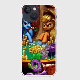 Чехол для iPhone 13 mini с принтом LITTLE PONY ,  |  | my little pony | pinkie pie | scootaloo | spike | sweaty balls | искорка | крошка бель | маленькие пони | мульфтфильм | пони | скутолу | эппл блум