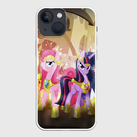 Чехол для iPhone 13 mini с принтом PONY ,  |  | my little pony | pinkie pie | scootaloo | spike | sweaty balls | искорка | крошка бель | маленькие пони | мульфтфильм | пони | скутолу | эппл блум