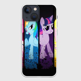 Чехол для iPhone 13 mini с принтом MY LITTLE PONY ,  |  | my little pony | pinkie pie | scootaloo | spike | sweaty balls | искорка | крошка бель | маленькие пони | мульфтфильм | пони | скутолу | эппл блум