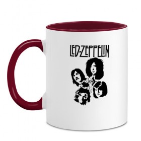 Кружка двухцветная с принтом Led Zeppelin , керамика | объем — 330 мл, диаметр — 80 мм. Цветная ручка и кайма сверху, в некоторых цветах — вся внутренняя часть | led | led zep | led zeppelin | ledzep | lz | zoso | группа | джимми пейдж | джон генри бонэм | джон пол джонс | зосо | лед зепелен | лед зеппелин | ледзепелен | ледзеппелин | роберт плант | рок