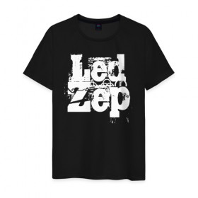 Мужская футболка хлопок с принтом Led Zeppelin , 100% хлопок | прямой крой, круглый вырез горловины, длина до линии бедер, слегка спущенное плечо. | led | led zep | led zeppelin | ledzep | lz | zoso | группа | джимми пейдж | джон генри бонэм | джон пол джонс | зосо | лед зепелен | лед зеппелин | ледзепелен | ледзеппелин | роберт плант | рок