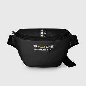 Поясная сумка 3D с принтом Вrazzers university , 100% полиэстер | плотная ткань, ремень с регулируемой длиной, внутри несколько карманов для мелочей, основное отделение и карман с обратной стороны сумки застегиваются на молнию | brazers | brazzers | brazzers university | бразерс | бразэрс | университет бразерс