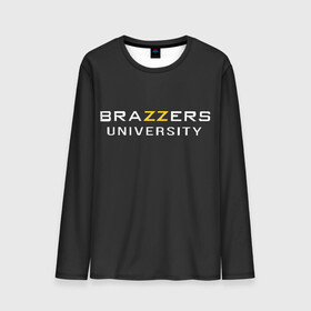 Мужской лонгслив 3D с принтом Вrazzers university , 100% полиэстер | длинные рукава, круглый вырез горловины, полуприлегающий силуэт | brazers | brazzers | brazzers university | бразерс | бразэрс | университет бразерс