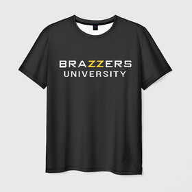 Мужская футболка 3D с принтом Вrazzers university , 100% полиэфир | прямой крой, круглый вырез горловины, длина до линии бедер | brazers | brazzers | brazzers university | бразерс | бразэрс | университет бразерс
