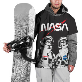 Накидка на куртку 3D с принтом Nasa cats austronaut  , 100% полиэстер |  | cats austronaut | nasa | space | космос | кот космонавт | наса | насса