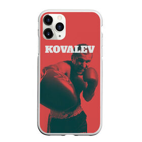 Чехол для iPhone 11 Pro Max матовый с принтом Kovalev , Силикон |  | boxing | kovalev | krusher | sergey kovalev | wbo | бокс | ковалев