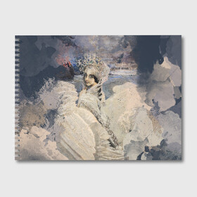 Альбом для рисования с принтом Царевна лебедь , 100% бумага
 | матовая бумага, плотность 200 мг. | Тематика изображения на принте: живопись | искусство | картина | художники | шедевры