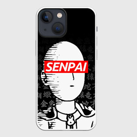 Чехол для iPhone 13 mini с принтом SENPAI ONE PUNCH MAN ,  |  | one punch man | onepunchman | oppai | saitama | ван панч мен | ванпанчмен | макото миядзаки | сайтама | человек один удар