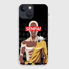 Чехол для iPhone 13 mini с принтом SENPAI ONE PUNCH MAN ,  |  | one punch man | onepunchman | oppai | saitama | ван панч мен | ванпанчмен | макото миядзаки | сайтама | человек один удар