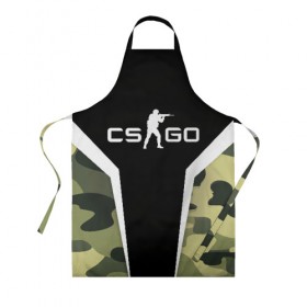 Фартук 3D с принтом CS:GO Camouflage , 100% полиэстер | общий размер — 65 х 85 см, ширина нагрудника — 26 см, горловина — 53 см, длина завязок — 54 см, общий обхват в поясе — 173 см. Принт на завязках и на горловине наносится с двух сторон, на основной части фартука — только с внешней стороны | conter | counter | cs go | csgo | global | offensive | strike | контер | кс го | ксго | страйк