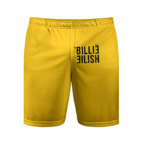 Мужские шорты 3D спортивные с принтом BILLIE EILISH (как в bad guy) ,  |  | all | asleep | bad | bellyache | billie | dont | eilish | eyes | fall | guy | logo | music | ocean | reserved | singer | smile | when | yellow | айлиш | били | билли | бэрд | желтая | желтый | лого | музыка | пайрат | певица | эйлиш