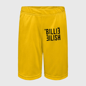 Детские спортивные шорты 3D с принтом BILLIE EILISH (как в bad guy) ,  100% полиэстер
 | пояс оформлен широкой мягкой резинкой, ткань тянется
 | all | asleep | bad | bellyache | billie | dont | eilish | eyes | fall | guy | logo | music | ocean | reserved | singer | smile | when | yellow | айлиш | били | билли | бэрд | желтая | желтый | лого | музыка | пайрат | певица | эйлиш
