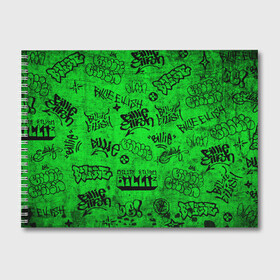 Альбом для рисования с принтом Billie Eilish Graffiti Grunge , 100% бумага
 | матовая бумага, плотность 200 мг. | Тематика изображения на принте: billie | eilish | graffiti | grunge | айлиш | билли | граффити | татуировки