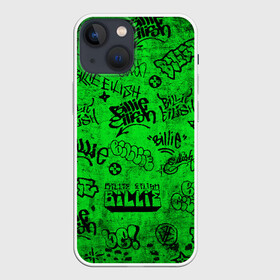 Чехол для iPhone 13 mini с принтом Billie Eilish Graffiti Grunge ,  |  | Тематика изображения на принте: billie | eilish | graffiti | grunge | айлиш | билли | граффити | татуировки