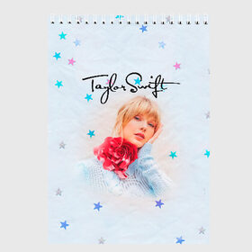 Скетчбук с принтом Taylor Swift , 100% бумага
 | 48 листов, плотность листов — 100 г/м2, плотность картонной обложки — 250 г/м2. Листы скреплены сверху удобной пружинной спиралью | lover | taylor swift | taylor swift lover | тэйлор свифт