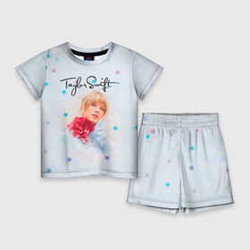 Детский костюм с шортами 3D с принтом Taylor Swift ,  |  | lover | taylor swift | taylor swift lover | тэйлор свифт