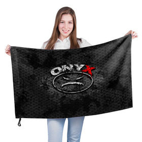 Флаг 3D с принтом Onyx , 100% полиэстер | плотность ткани — 95 г/м2, размер — 67 х 109 см. Принт наносится с одной стороны | Тематика изображения на принте: fredro starr | onyx | rap | sonny seeza | sticky fingaz | оникс | рэп
