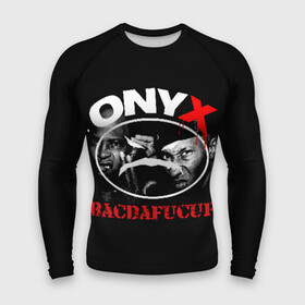 Мужской рашгард 3D с принтом Onyx ,  |  | Тематика изображения на принте: fredro starr | onyx | rap | sonny seeza | sticky fingaz | оникс | рэп