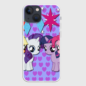 Чехол для iPhone 13 mini с принтом пони стар ,  |  | my little pony | pinkie pie | scootaloo | spike | sweaty balls | искорка | крошка бель | маленькие пони | мульфтфильм | пони | скутолу | эппл блум