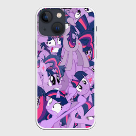 Чехол для iPhone 13 mini с принтом PATTERN PONY ,  |  | my little pony | pinkie pie | scootaloo | spike | sweaty balls | искорка | крошка бель | маленькие пони | мульфтфильм | пони | скутолу | эппл блум