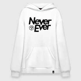 Худи SuperOversize хлопок с принтом Never Ever Got7 , 70% хлопок, 30% полиэстер, мягкий начес внутри | карман-кенгуру, эластичная резинка на манжетах и по нижней кромке, двухслойный капюшон
 | bambam | eyes on you | got 7 | got7 | jb | jinyoung | k pop | never ever | youngjae | yugyeom | гот7 гот 7 | к поп