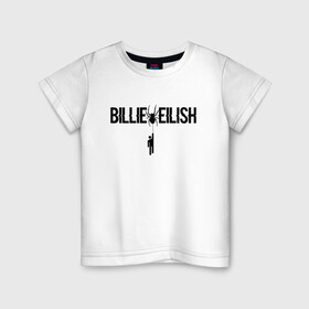 Детская футболка хлопок с принтом BILLIE EILISH SPIDER , 100% хлопок | круглый вырез горловины, полуприлегающий силуэт, длина до линии бедер | be | billie | billie eilish | билли | билли айлиш