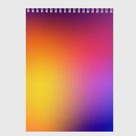 Скетчбук с принтом Abstract gradient colors , 100% бумага
 | 48 листов, плотность листов — 100 г/м2, плотность картонной обложки — 250 г/м2. Листы скреплены сверху удобной пружинной спиралью | abstract | colors | gradient | абстракция | градиент | перелив | цвет | цветовой