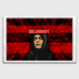 Магнит 45*70 с принтом Mr.robot  , Пластик | Размер: 78*52 мм; Размер печати: 70*45 | robot | драма | мистер | мистер робот | психологический триллер | рами малек | робот | технотриллер