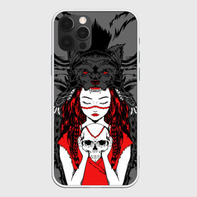 Чехол для iPhone 12 Pro Max с принтом Girl with skull , Силикон |  | Тематика изображения на принте: 