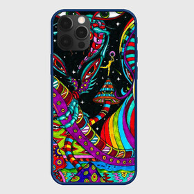 Чехол для iPhone 12 Pro Max с принтом психоделика , Силикон |  | Тематика изображения на принте: abstract | abstraction | color | geometry | paitnt | psy | абстракция | геометрия | краски | неоновые | психоделика