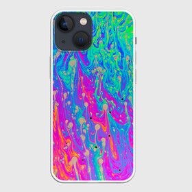 Чехол для iPhone 13 mini с принтом НЕОНОВАЯ ПАЛИТРА ,  |  | abstract | abstraction | color | geometry | paitnt | psy | абстракция | геометрия | краски | неоновые | психоделика