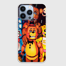 Чехол для iPhone 13 Pro с принтом FIVE NIGHTS AT FREDDYS ,  |  | 5 ночей с фредди | animation | bonnie | chica | five nights at freddys | fnaf | foxy | freddy | funny | horror | scary | бонни | майк | пять | ужас | фнаф | фокси | фредди | чика | шмидт