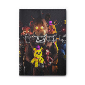 Обложка для автодокументов с принтом FIVE NIGHTS AT FREDDYS , натуральная кожа |  размер 19,9*13 см; внутри 4 больших “конверта” для документов и один маленький отдел — туда идеально встанут права | 5 ночей с фредди | animation | bonnie | chica | five nights at freddys | fnaf | foxy | freddy | funny | horror | scary | бонни | майк | пять | ужас | фнаф | фокси | фредди | чика | шмидт