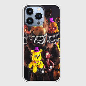 Чехол для iPhone 13 Pro с принтом FIVE NIGHTS AT FREDDYS ,  |  | 5 ночей с фредди | animation | bonnie | chica | five nights at freddys | fnaf | foxy | freddy | funny | horror | scary | бонни | майк | пять | ужас | фнаф | фокси | фредди | чика | шмидт