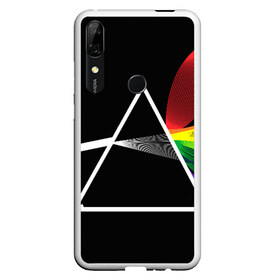 Чехол для Honor P Smart Z с принтом PINK FLOYD , Силикон | Область печати: задняя сторона чехла, без боковых панелей | Тематика изображения на принте: music | pink floyd | the dark side of the moon | космос | луна | музыка | пинк флойд | призма | рок | треугольник | триангулярная призма