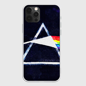 Чехол для iPhone 12 Pro Max с принтом PINK FLOYD , Силикон |  | Тематика изображения на принте: music | pink floyd | the dark side of the moon | космос | луна | музыка | пинк флойд | призма | рок | треугольник | триангулярная призма