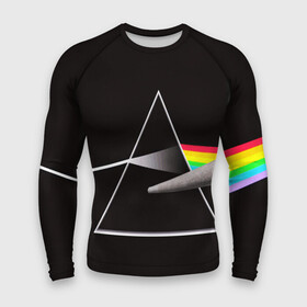 Мужской рашгард 3D с принтом PINK FLOYD ,  |  | music | pink floyd | the dark side of the moon | космос | луна | музыка | пинк флойд | призма | рок | треугольник | триангулярная призма