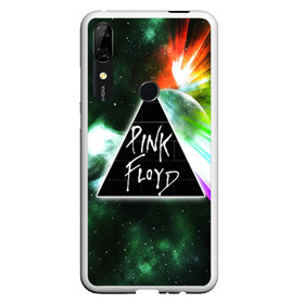 Чехол для Honor P Smart Z с принтом PINK FLOYD , Силикон | Область печати: задняя сторона чехла, без боковых панелей | Тематика изображения на принте: music | pink floyd | the dark side of the moon | космос | луна | музыка | пинк флойд | призма | рок | треугольник | триангулярная призма